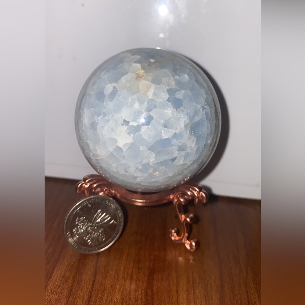 Blue Calcite Sphere